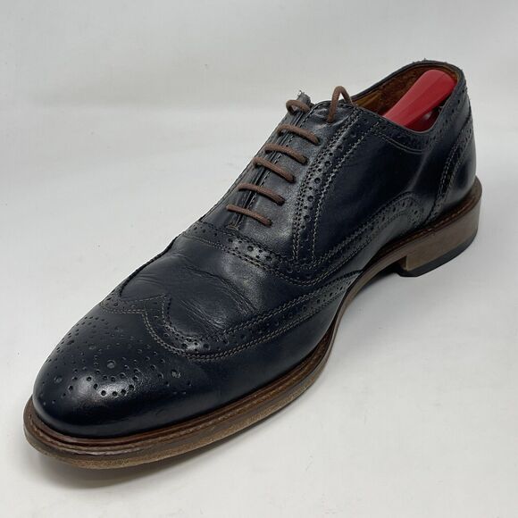 Johnston Murphy XCS Oxford Shoes Mens 10.5 M Black Leather Wingtip Waterproof - Picture 8 of 16